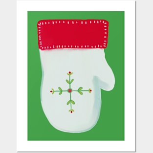 Christmas sock isolated on white Posters and Art